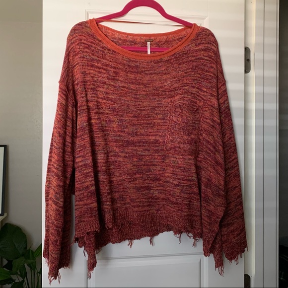 Free People Sweaters - Free People Sweater Red knit